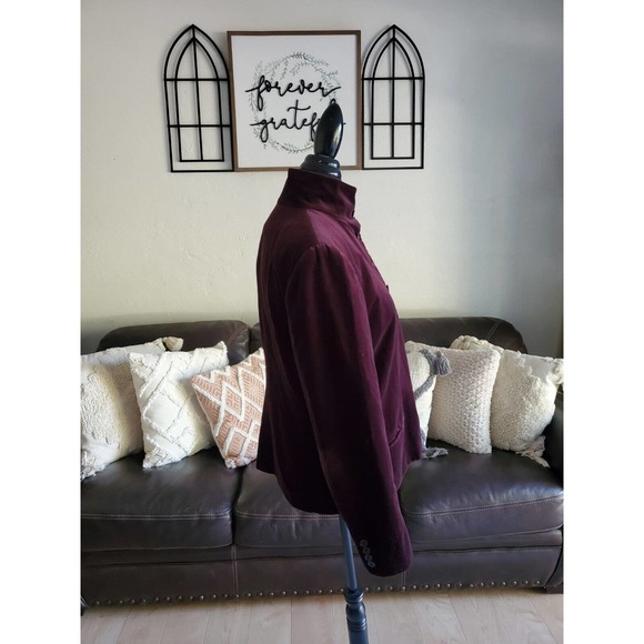 Lauren Ralph Lauren Burgundy Blazer - Picture 7 of 8